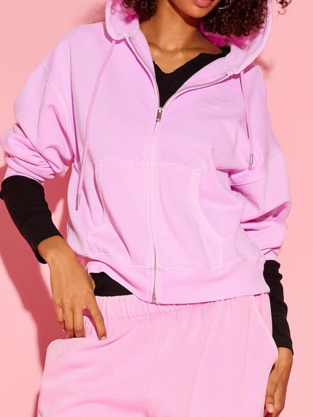 PINK Campus Fleece™ Full-Zip Hoodie, Hushed Lilac - SIZE XL - NWT - Picture 6 of 7